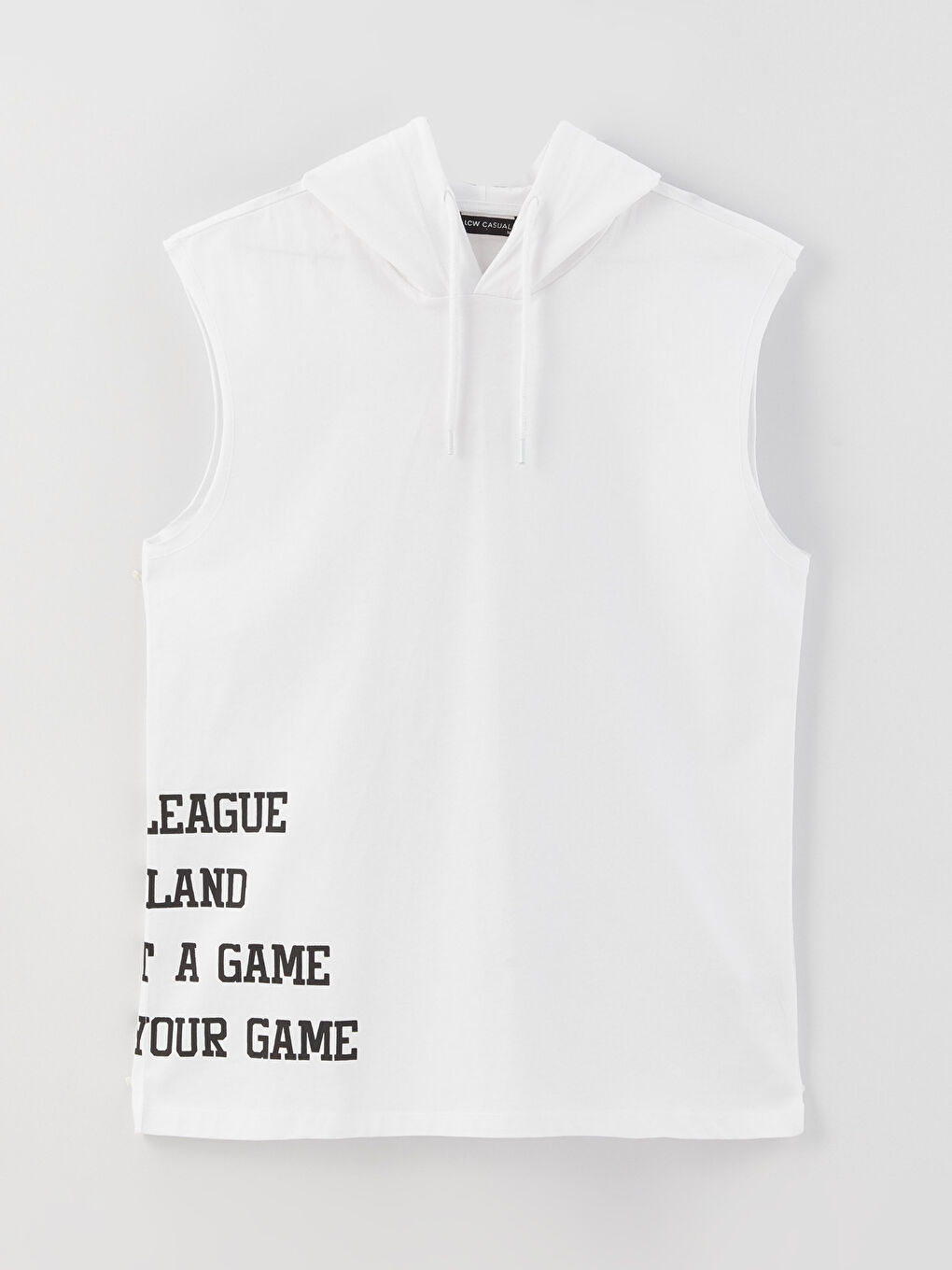 Hooded Printed Men's Sleeveless T-Shirt-5