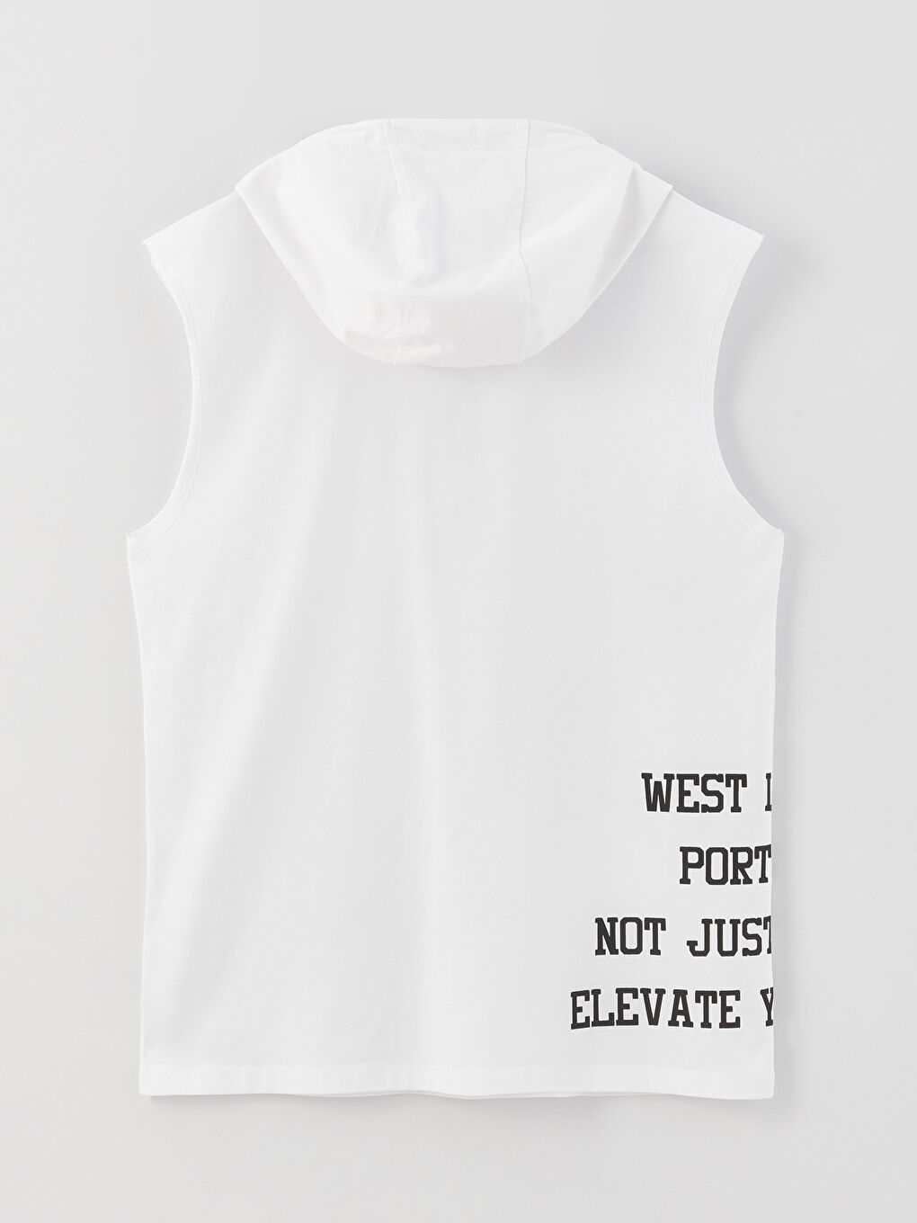 Hooded Printed Men's Sleeveless T-Shirt-6