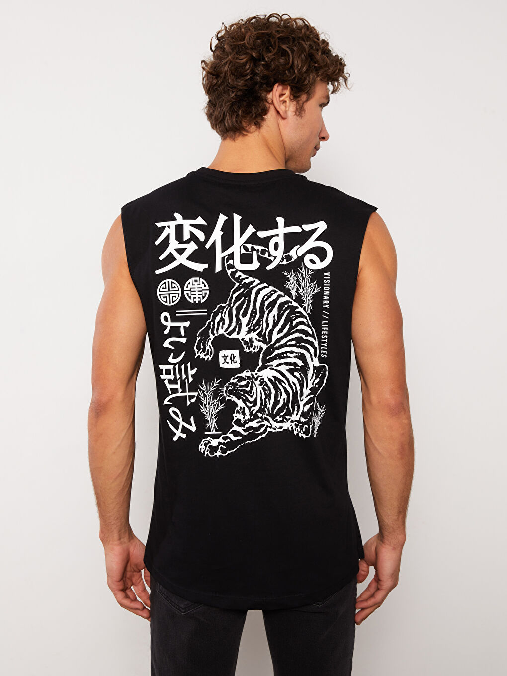 XSIDE Crew Neck Printed Jersey Men's Sleeveless T-Shirt