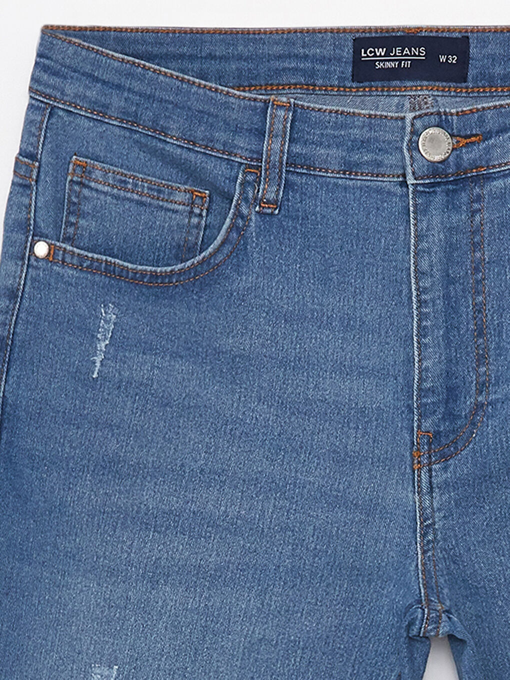 İndigo Ekstra Slim Fit Erkek Jean Şort-7