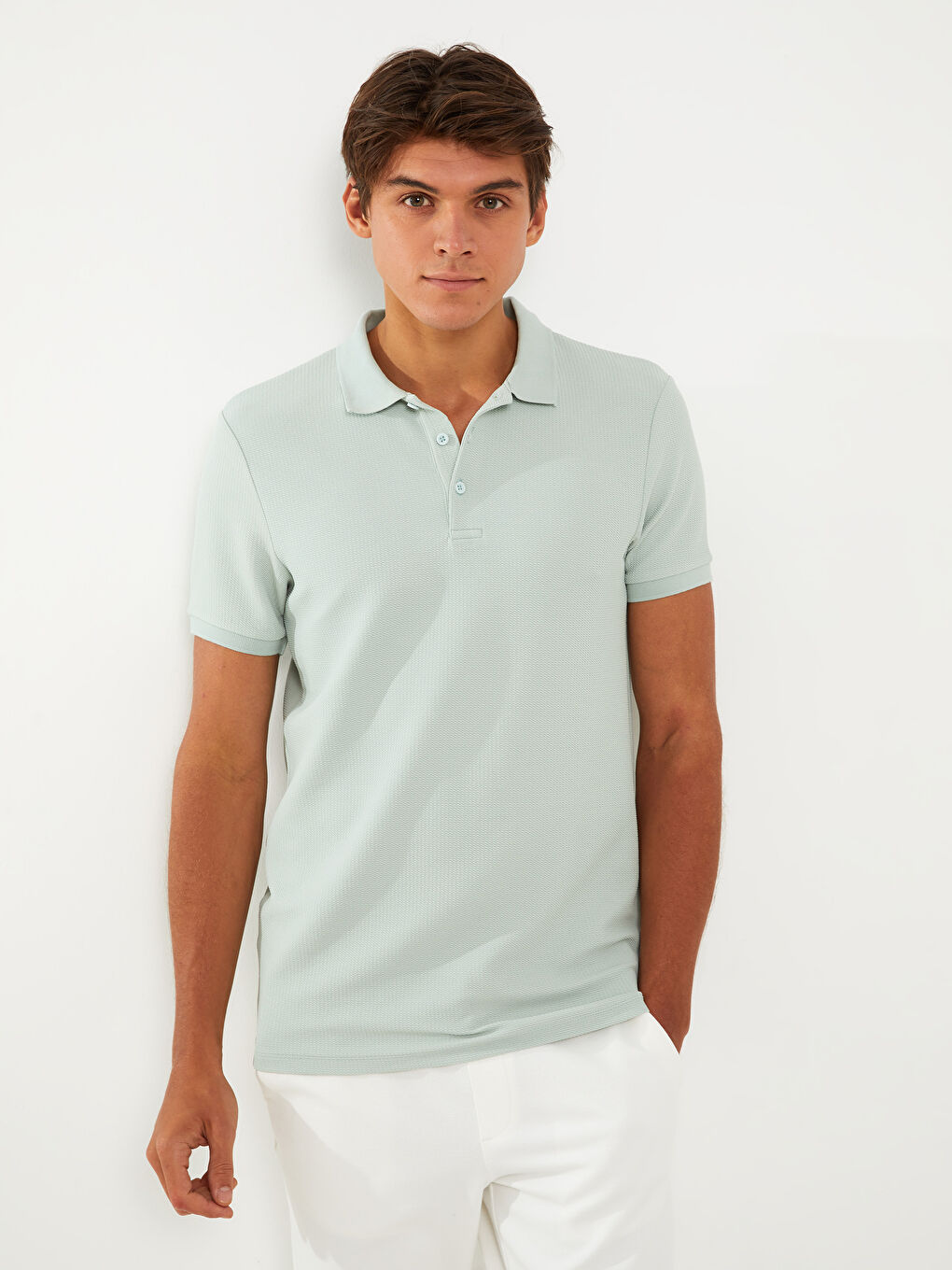 تيشيرت ياقة بولو كم قصير للرجال