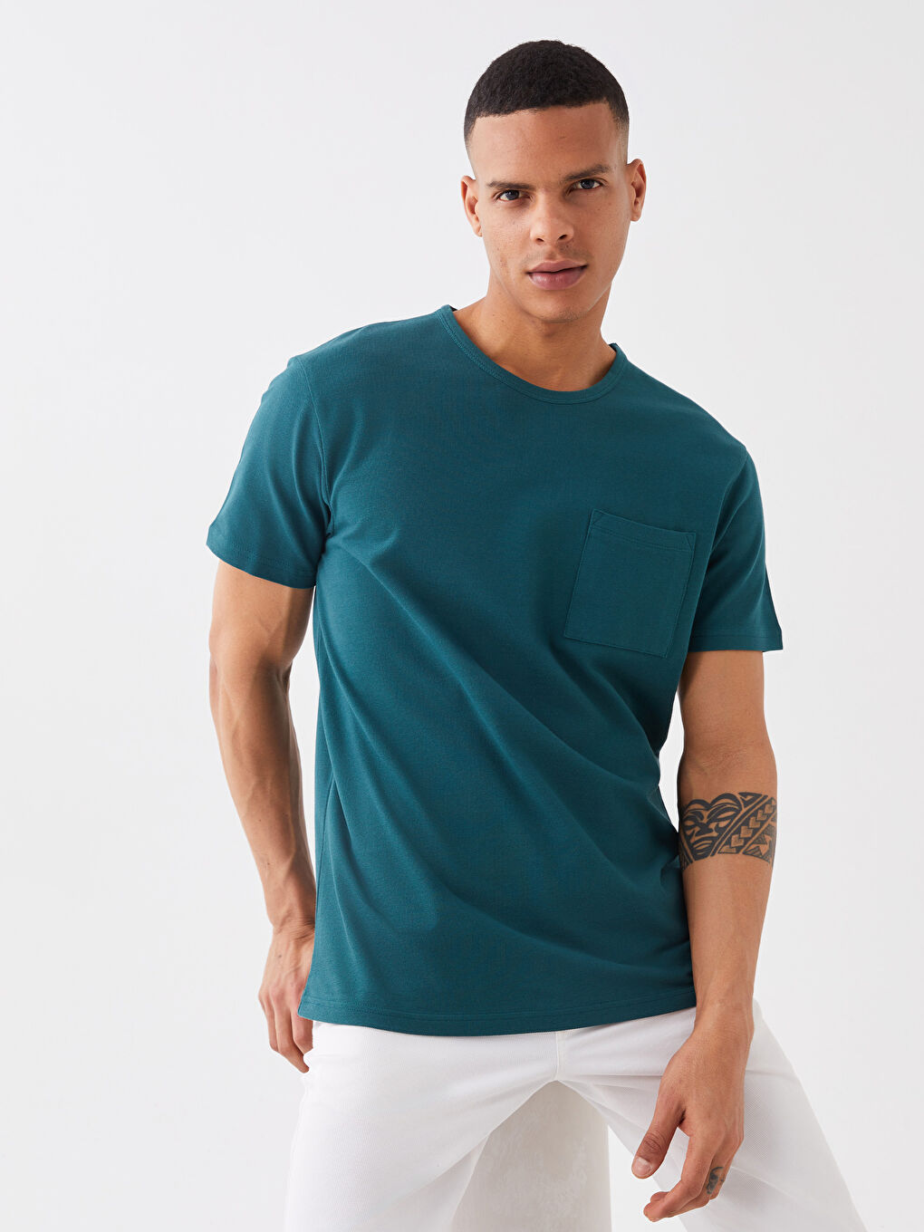 Crew Neck Short Sleeve Men's T-Shirt