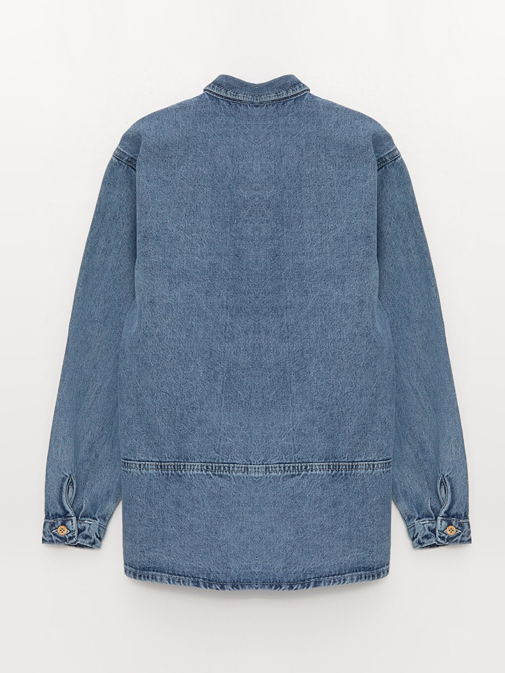 LC Waikiki Collared Neck Girls' Denim Jacket -S37799Z4-SHK