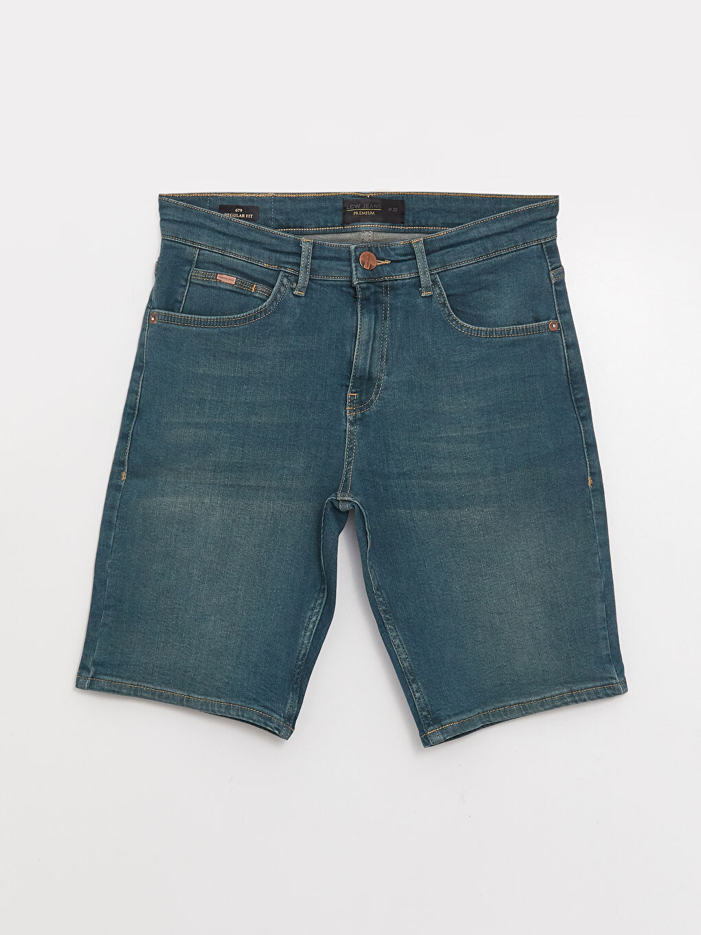 LCW Jeans Yeşil Rodeo Standart Kalıp Erkek Jean Şort - 5