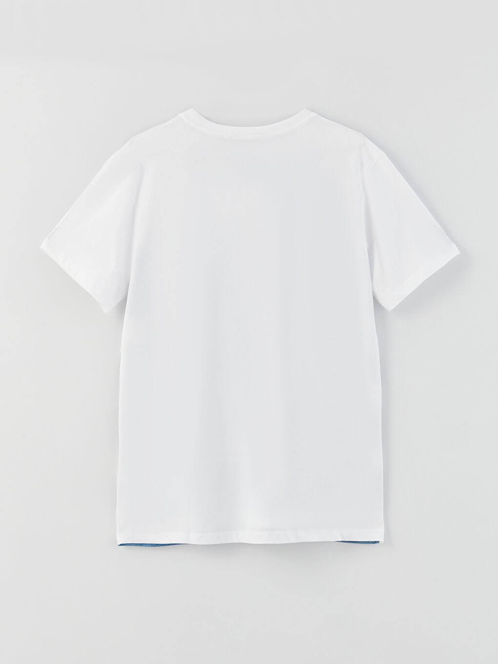 تيشيرت رجالي ياقة دائرية كم قصير مطبوع قطن ممشط-6