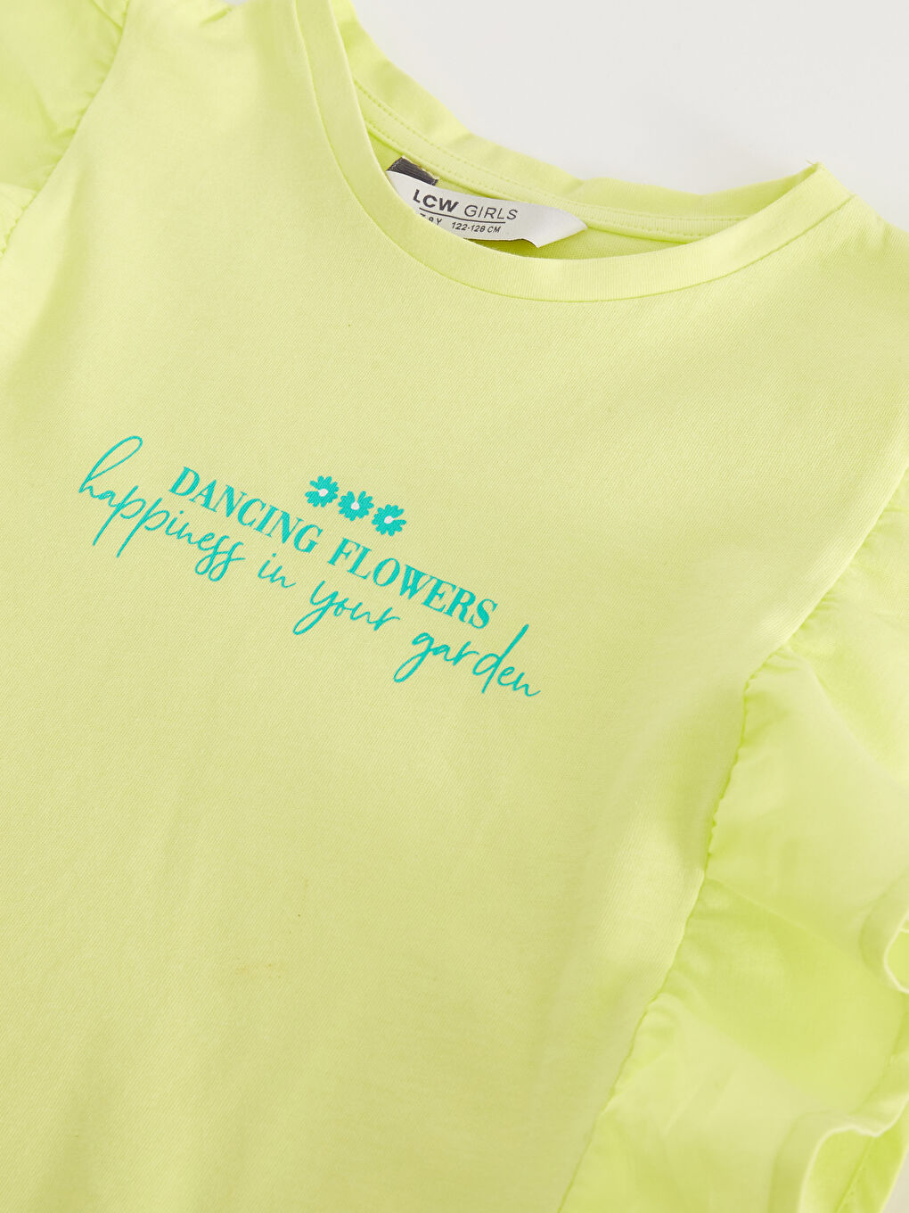 T-shirt pour Filles à Col Rond Imprimé à Manches Courtes-2