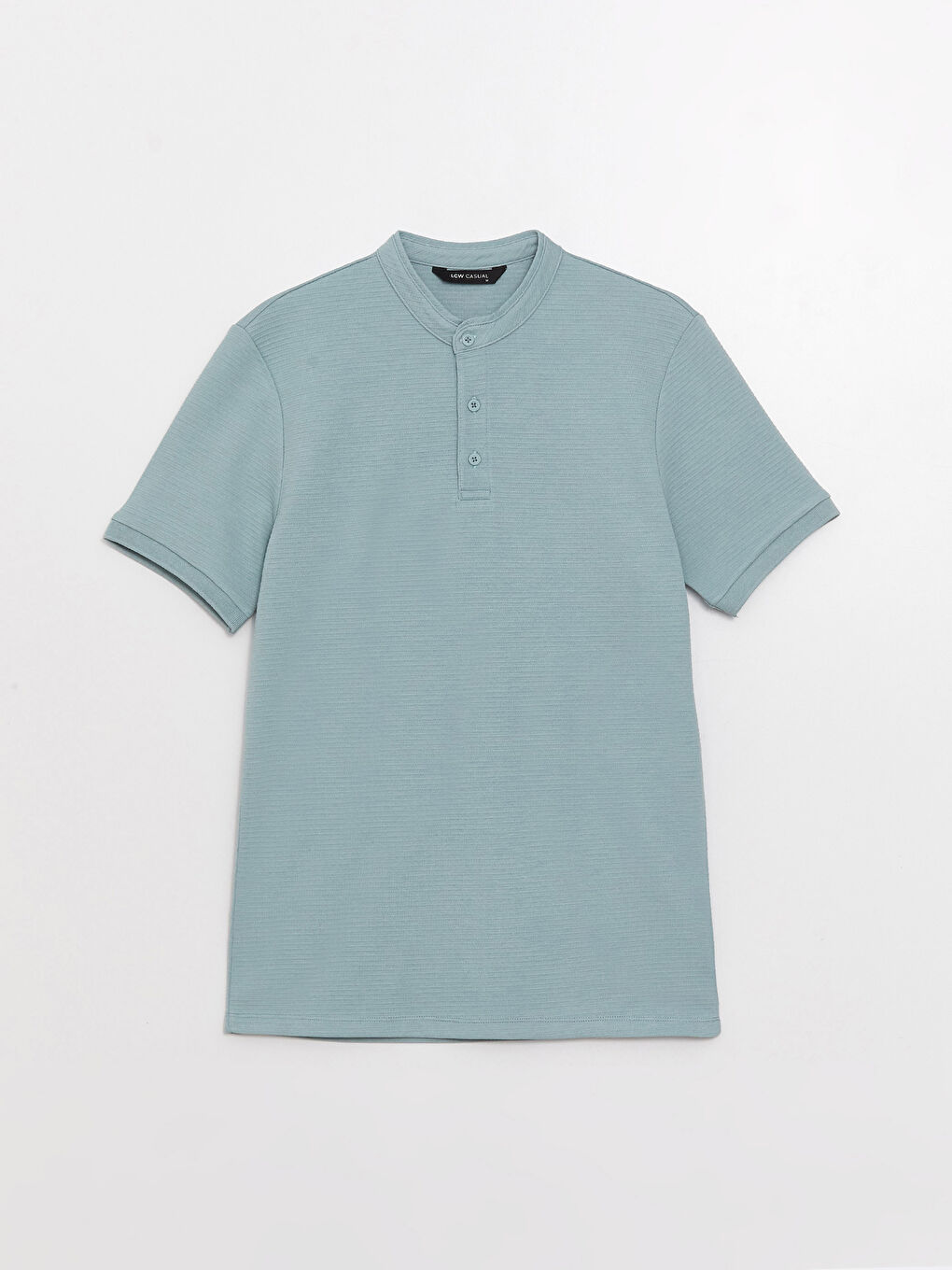 Grandad Collar Short Sleeve Men's T-Shirt-5