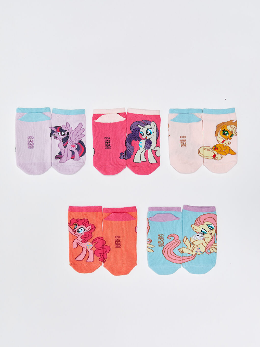 LCW Kids My Little Pony Patterned Girl's Booties Socks 5 Pack -S37857Z4-GGS