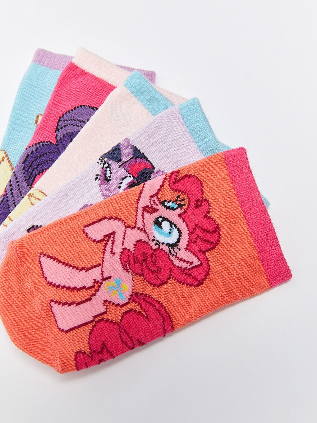 LCW Kids My Little Pony Patterned Girl's Booties Socks 5 Pack -S37857Z4-GGS