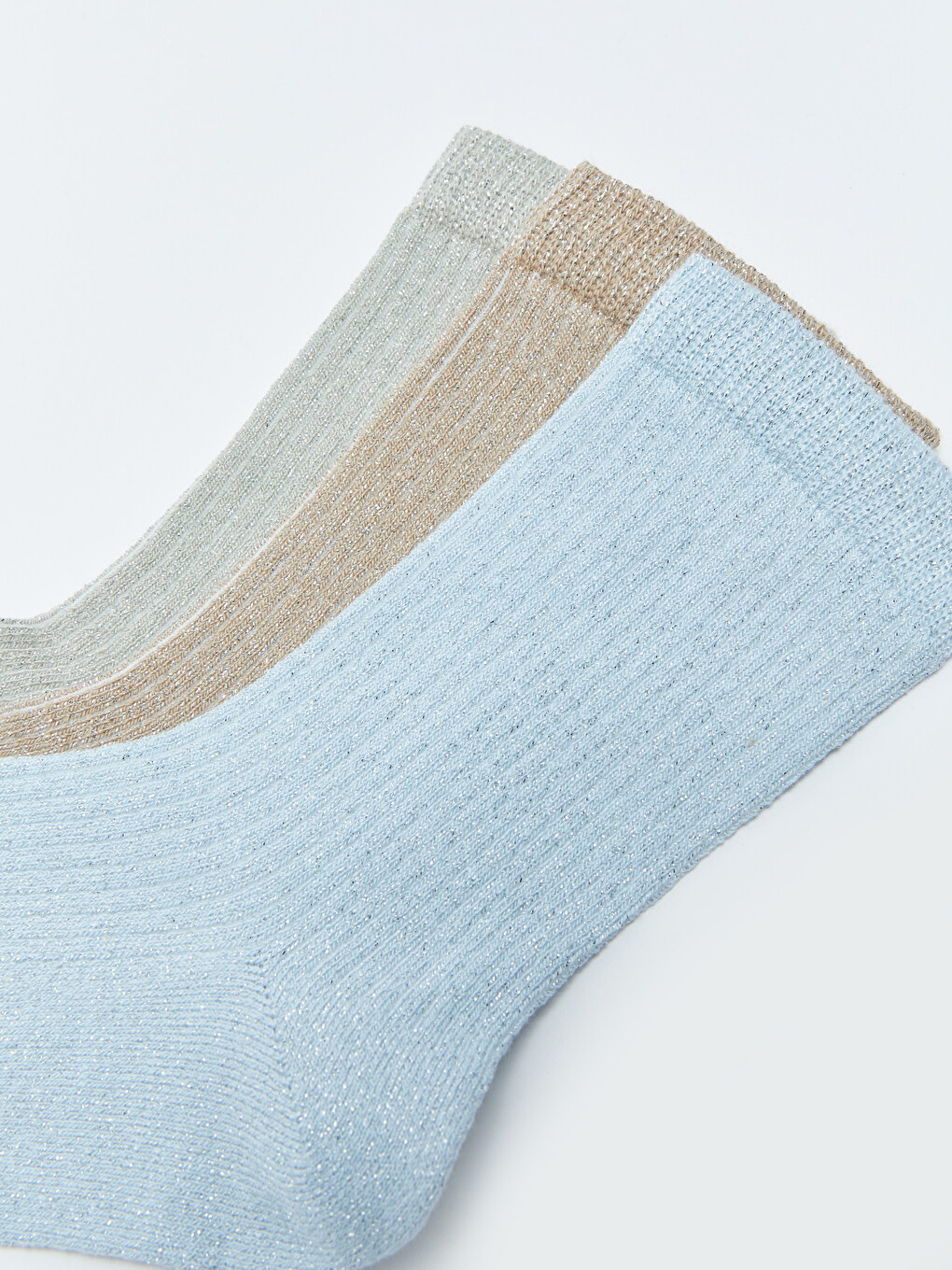 Women's Plain Ankle Socks 3-packs-2