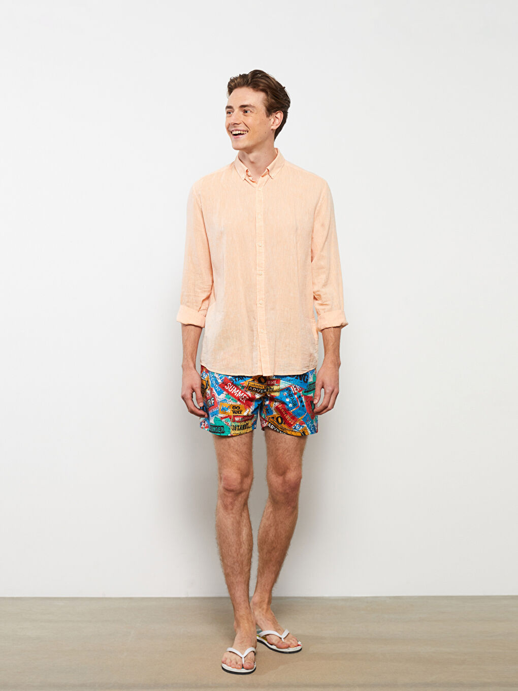 Short Pattern Men's Swimwear -S37866Z8-LQQ