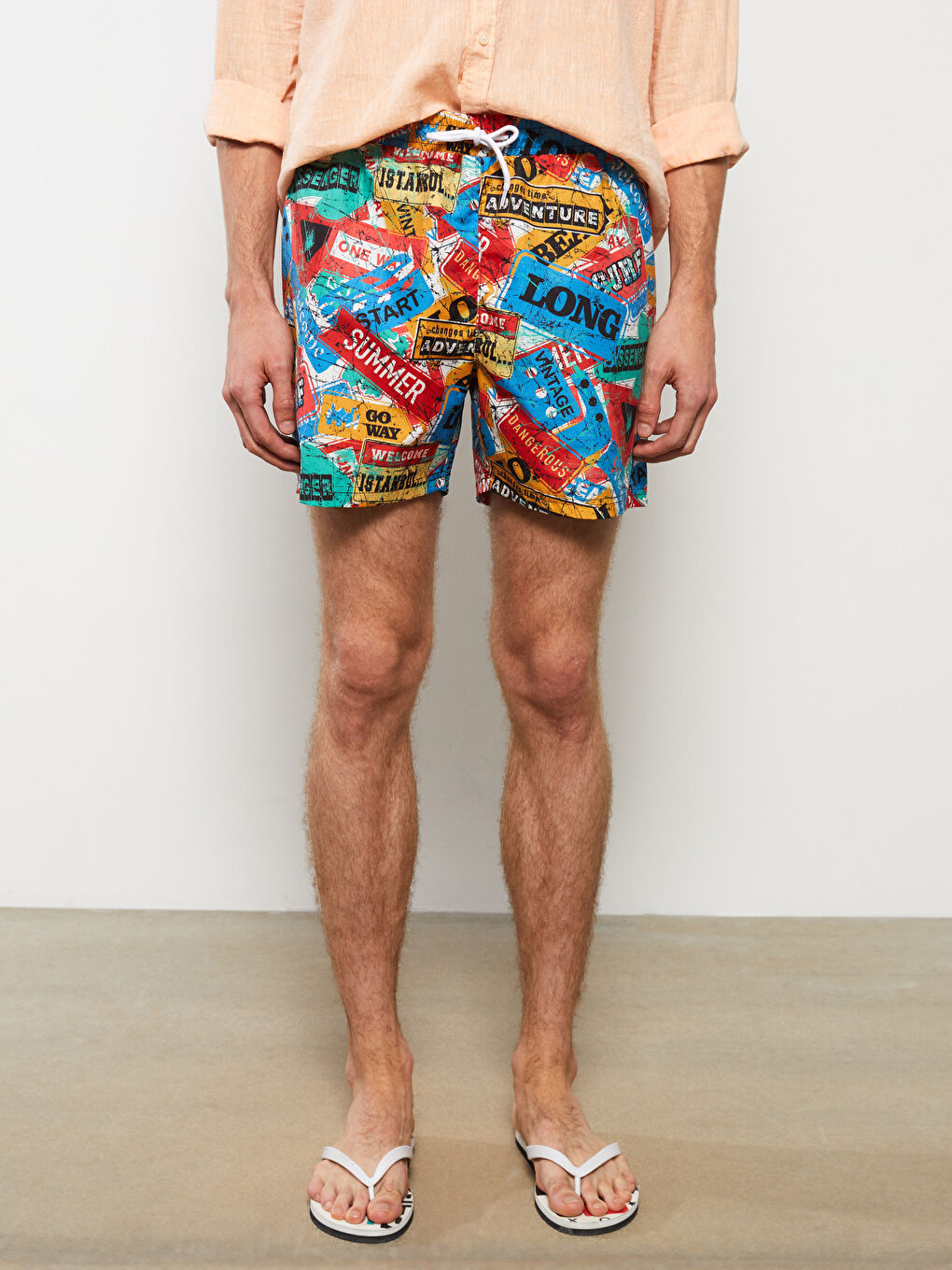 Short Pattern Men's Swimwear -S37866Z8-LQQ