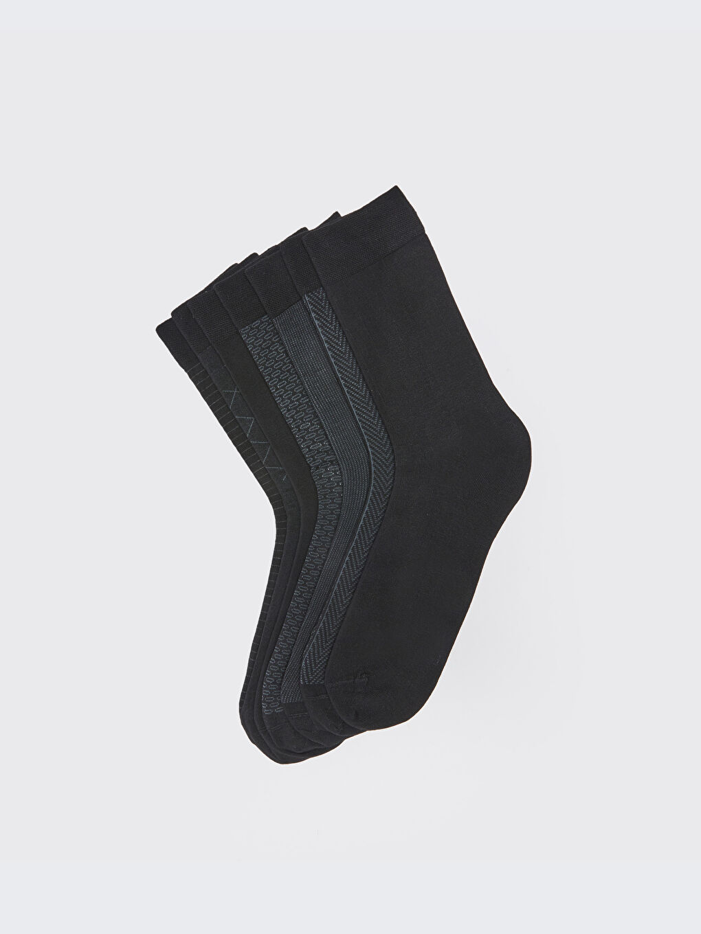 Karışık Desenli Erkek Bambu Soket Çorap 7'li-1