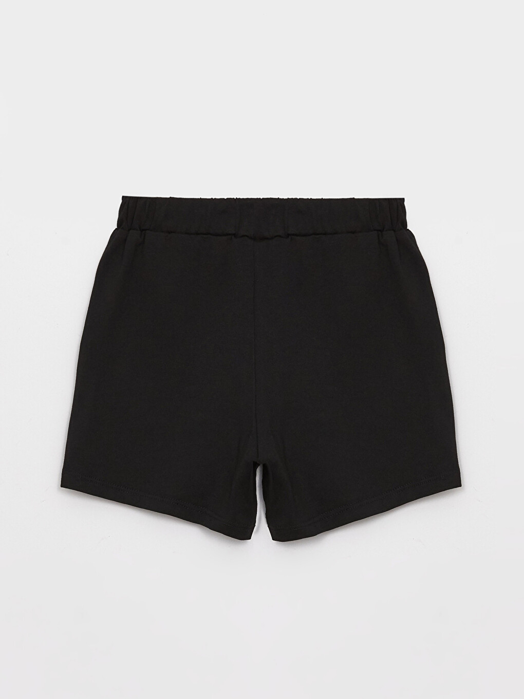 Elastic Waist Basic Girls' Shorts-1