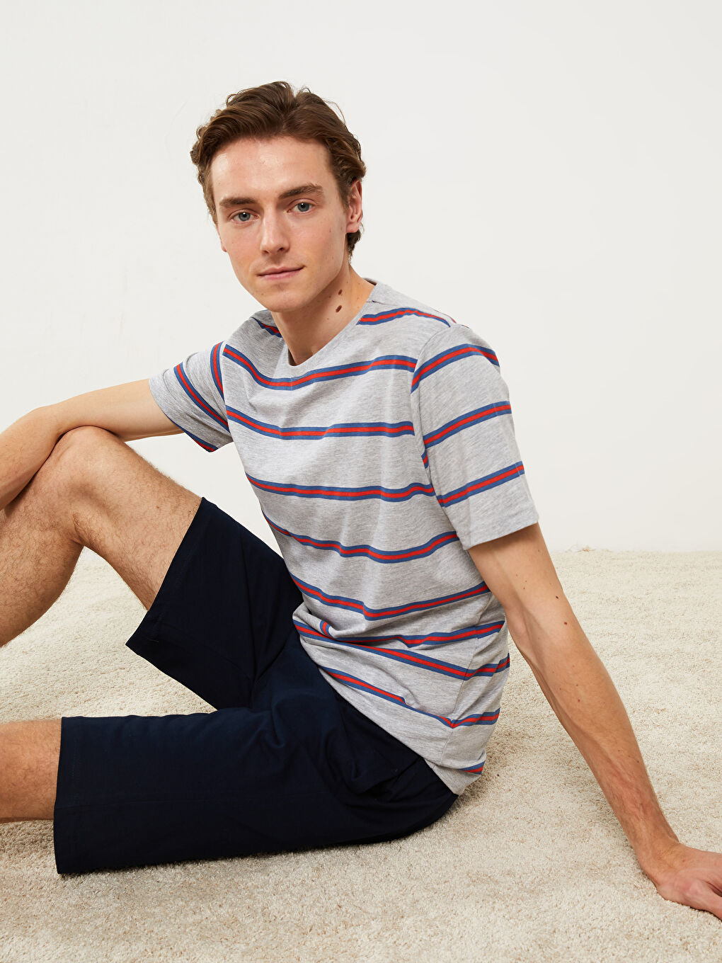 Regular Fit Men's Short Pyjama Set-4