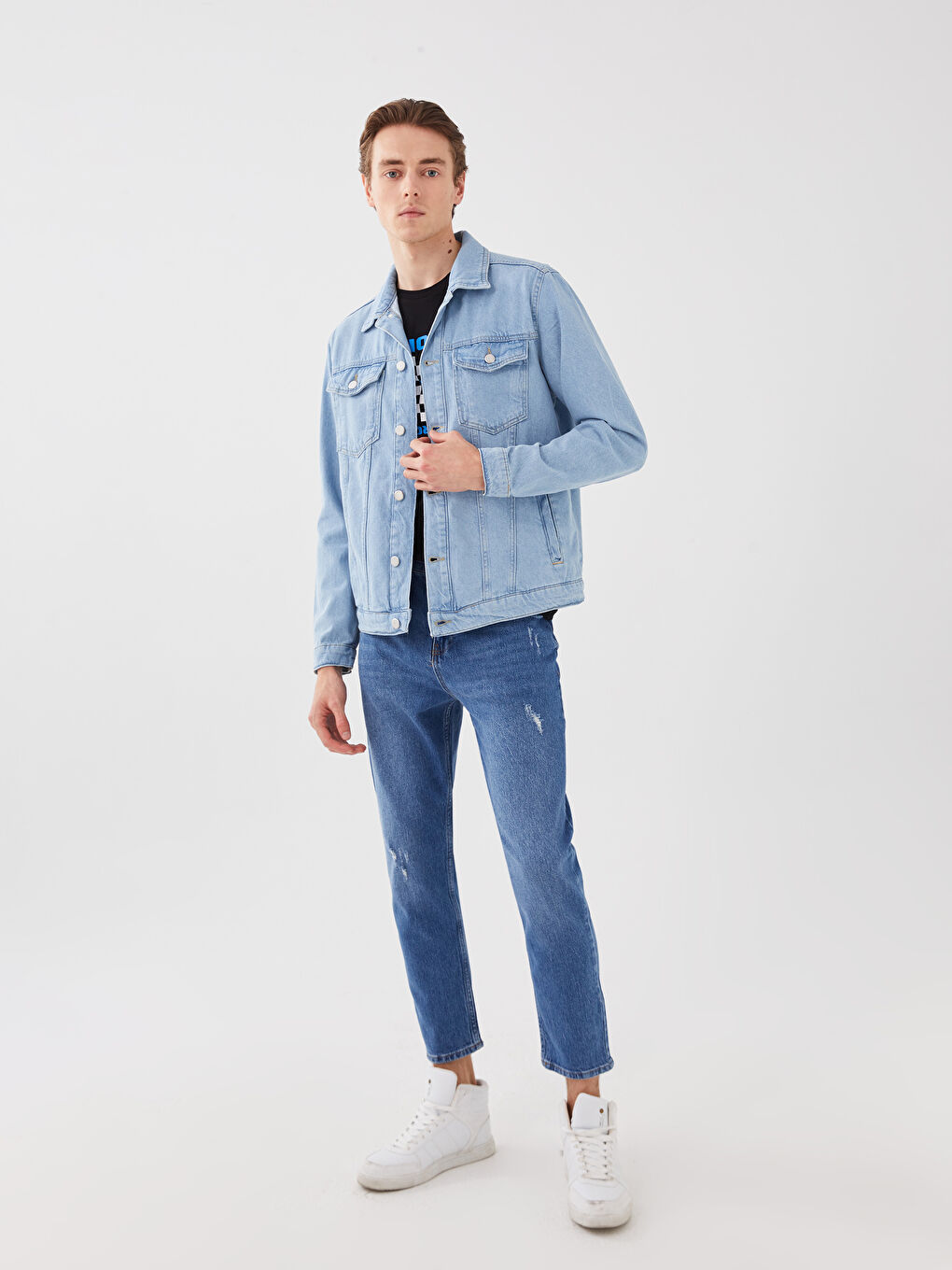 LCW Jeans Orta İndigo Rodeo 710 Loose Fit Erkek Jean Pantolon