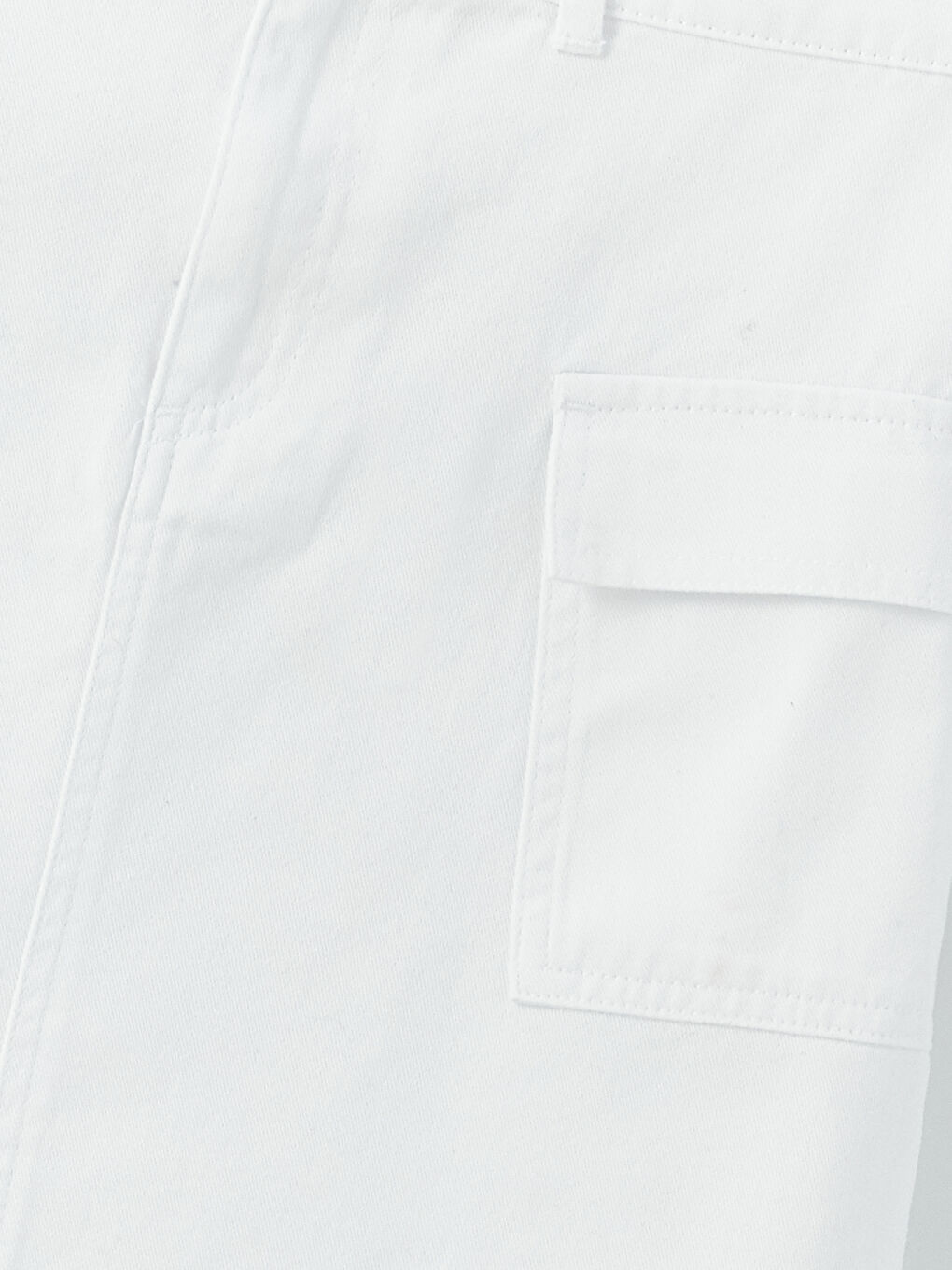 Beyaz Basic Gabardin Kız Çocuk Etek-2