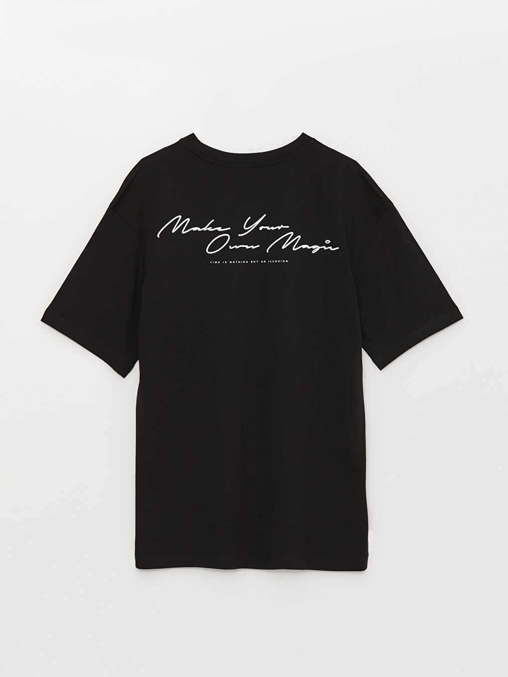 تيشيرت رجالي ياقة دائرية كم قصير مطبوع قطن ممشط-4