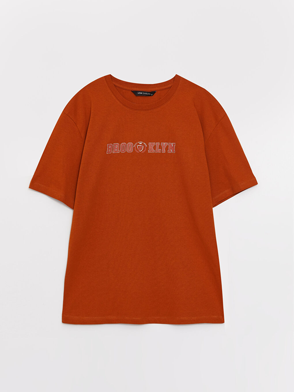 Crew Neck Short Sleeve Printed Combed Cotton Men's T-shirt -S37917Z8-H6L