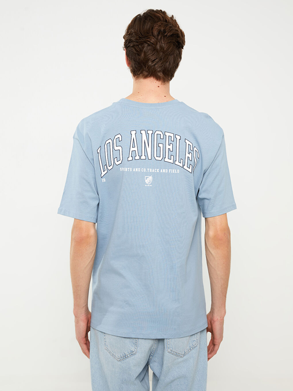 Crew Neck Short Sleeve Printed Men's T-Shirt-4