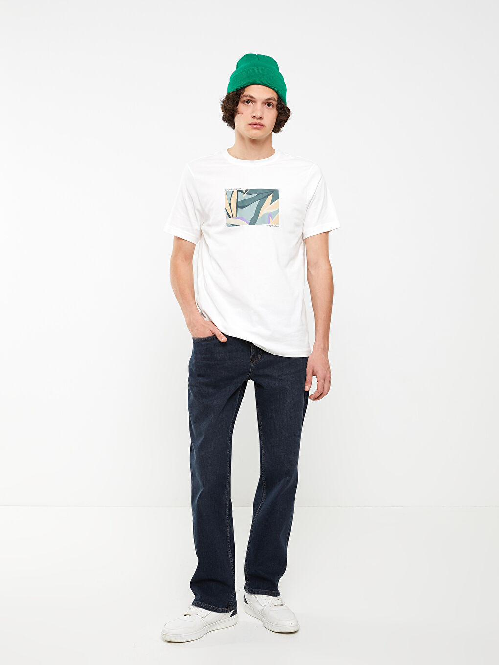 Футболка для чоловіків з круглим вирізом, коротким рукавом, з принтом, з чесаної бавовни-2