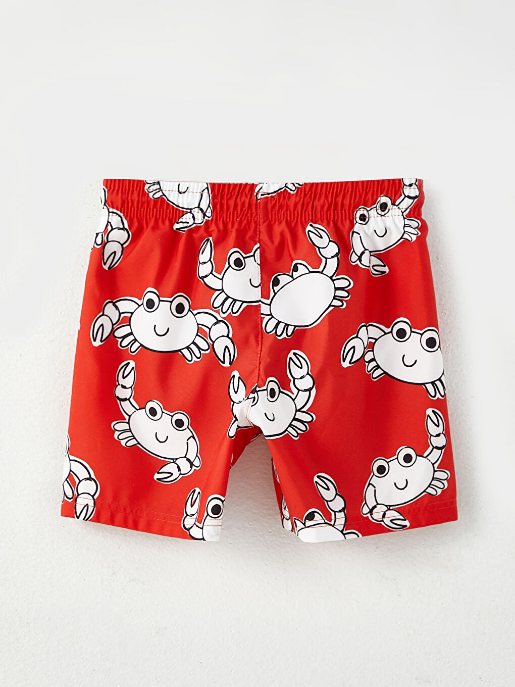 Elastic Waist Printed Boys' Swim Shorts-1