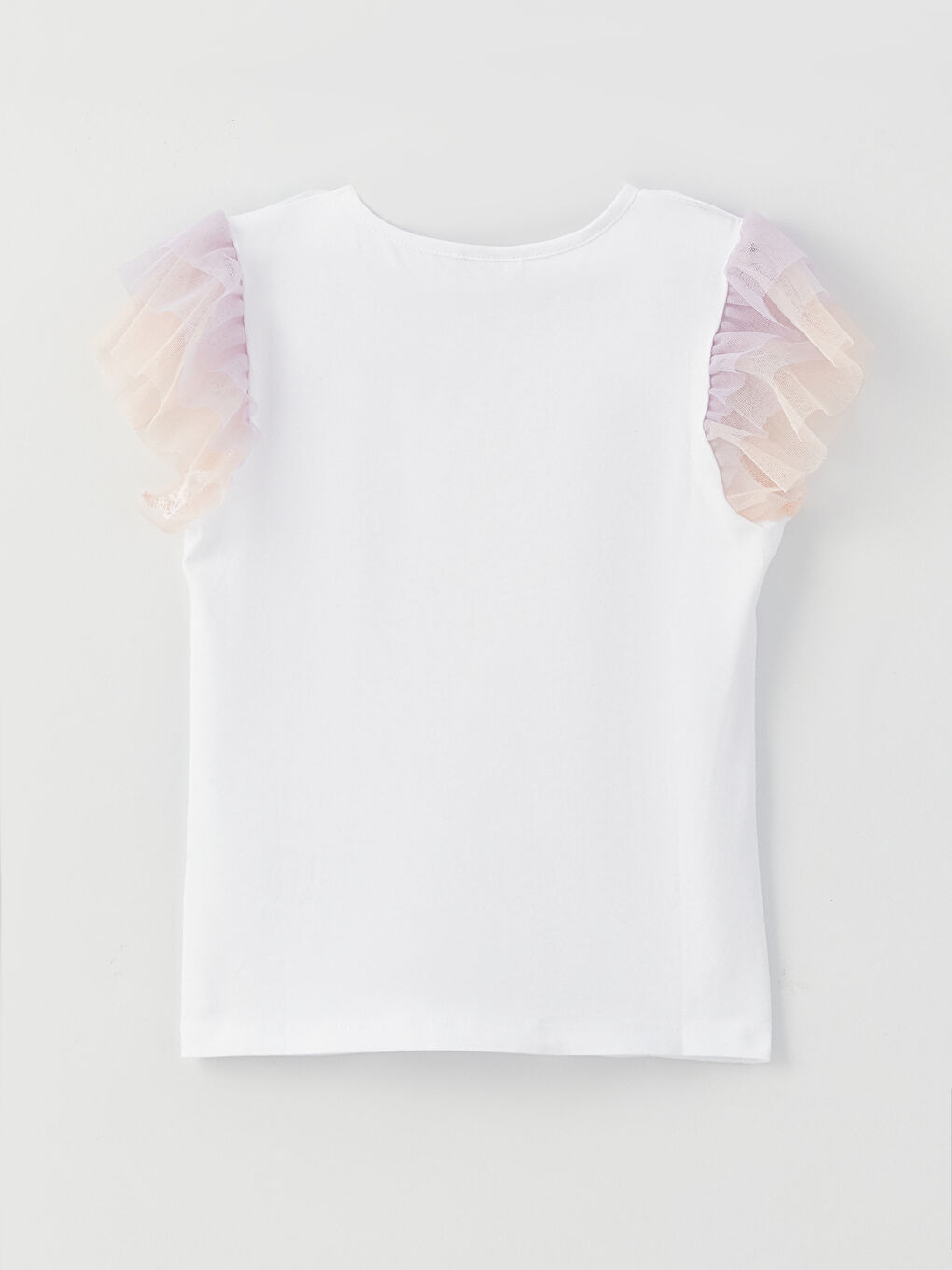 Crew Neck Sequined Short Sleeve Girls' T-Shirt-1