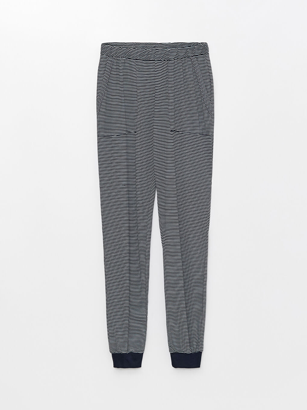 Set de pijama cu guler rotund, vărgat, mânecă scurtă, pentru femei-6