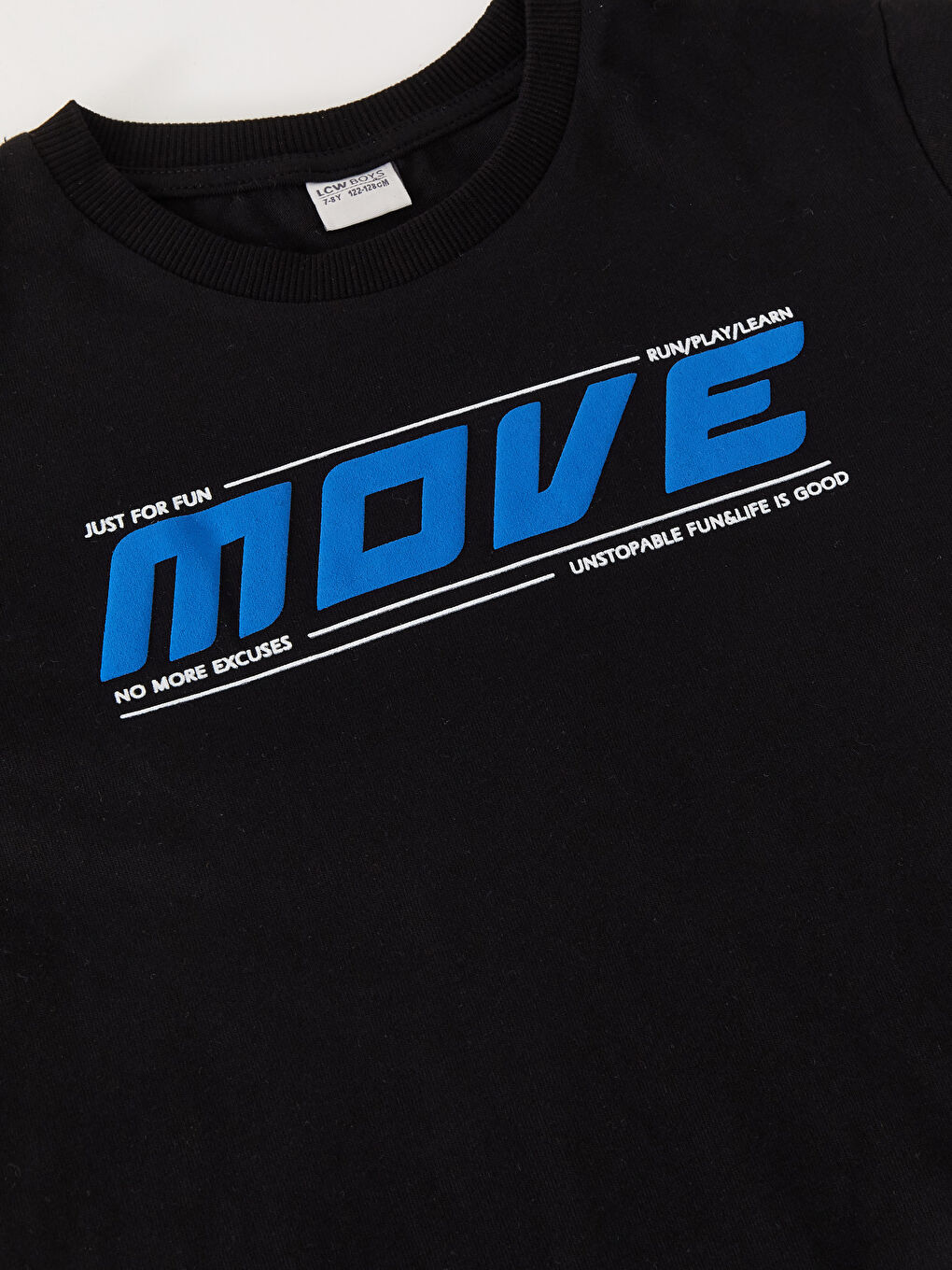 Crew Neck Printed Long Sleeve Boys' T-Shirt-2