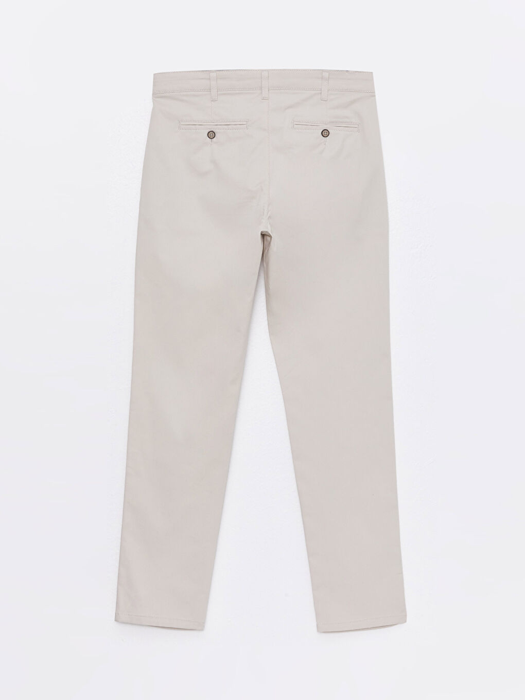 LCWAIKIKI Classic Açık Bej Dar Kalıp Gabardin Erkek Chino Pantolon - 6