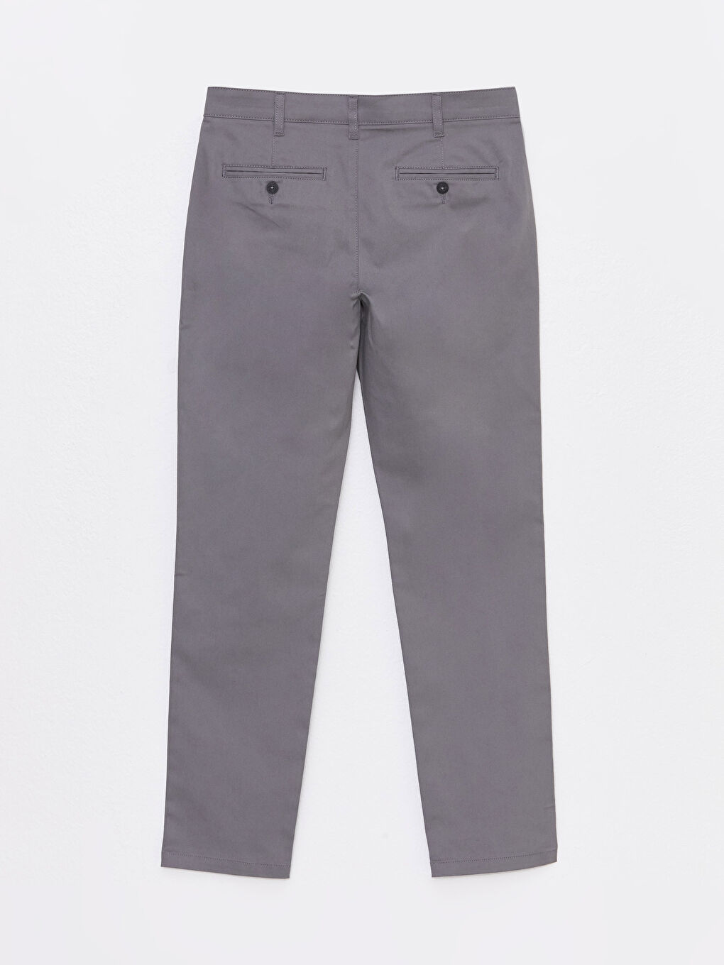 LCWAIKIKI Classic Koyu Gri Dar Kalıp Gabardin Erkek Chino Pantolon - 6