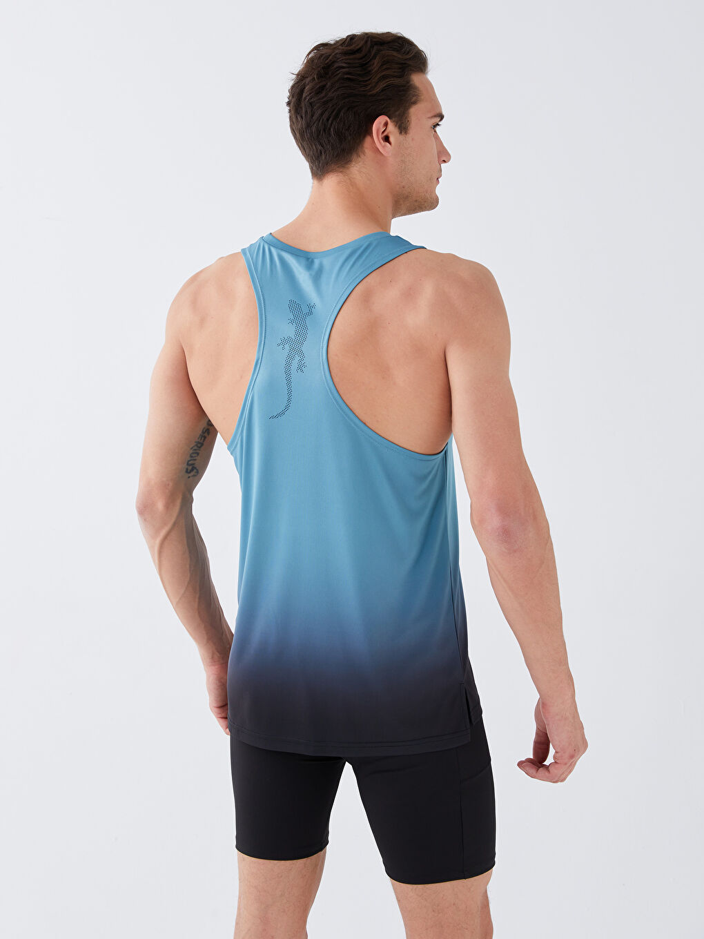 მრგვალი საყელო მამაკაცის უმკლავო მაისური-5