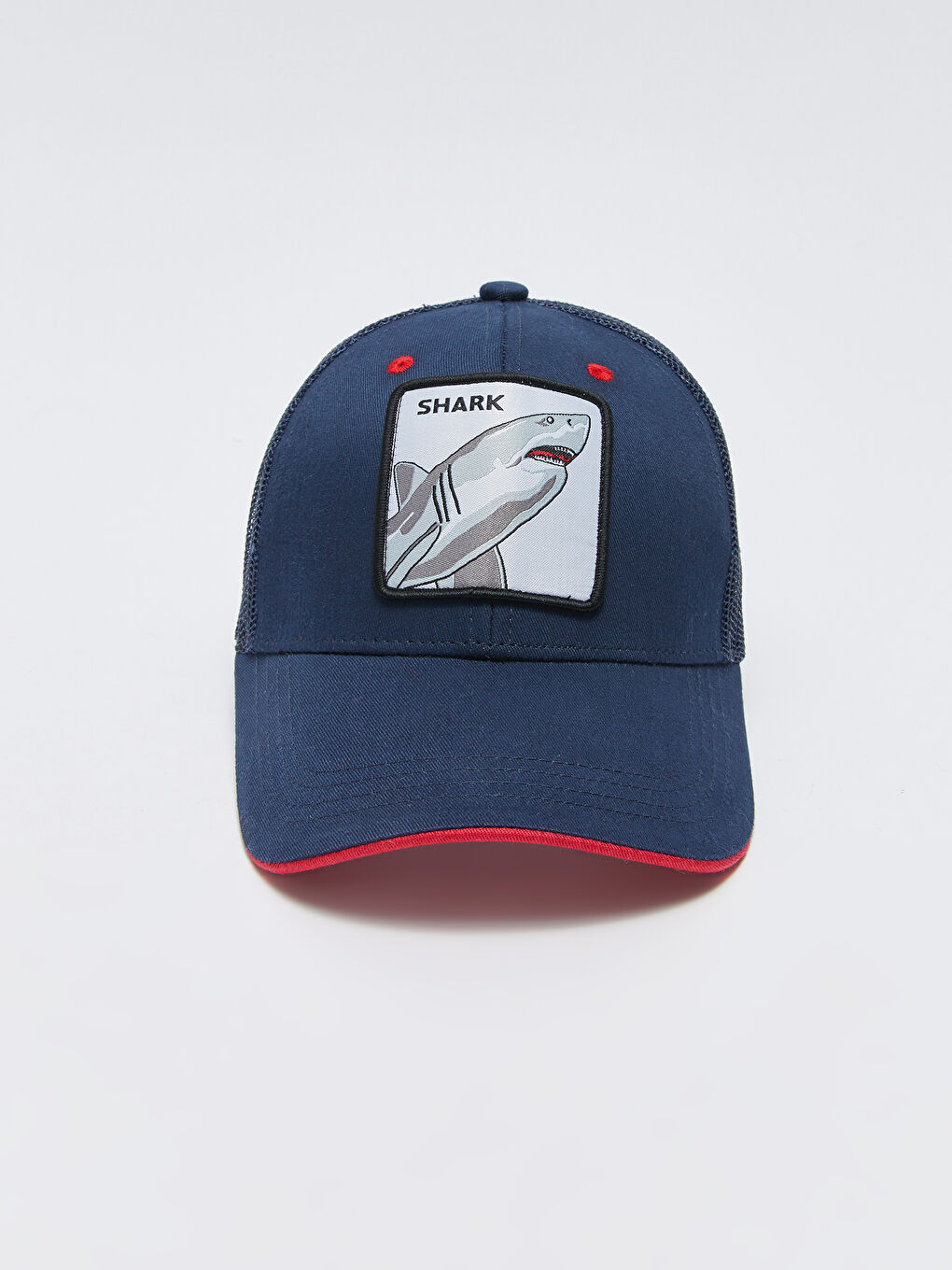 Lacivert Nakışlı Erkek Kep Şapka-3