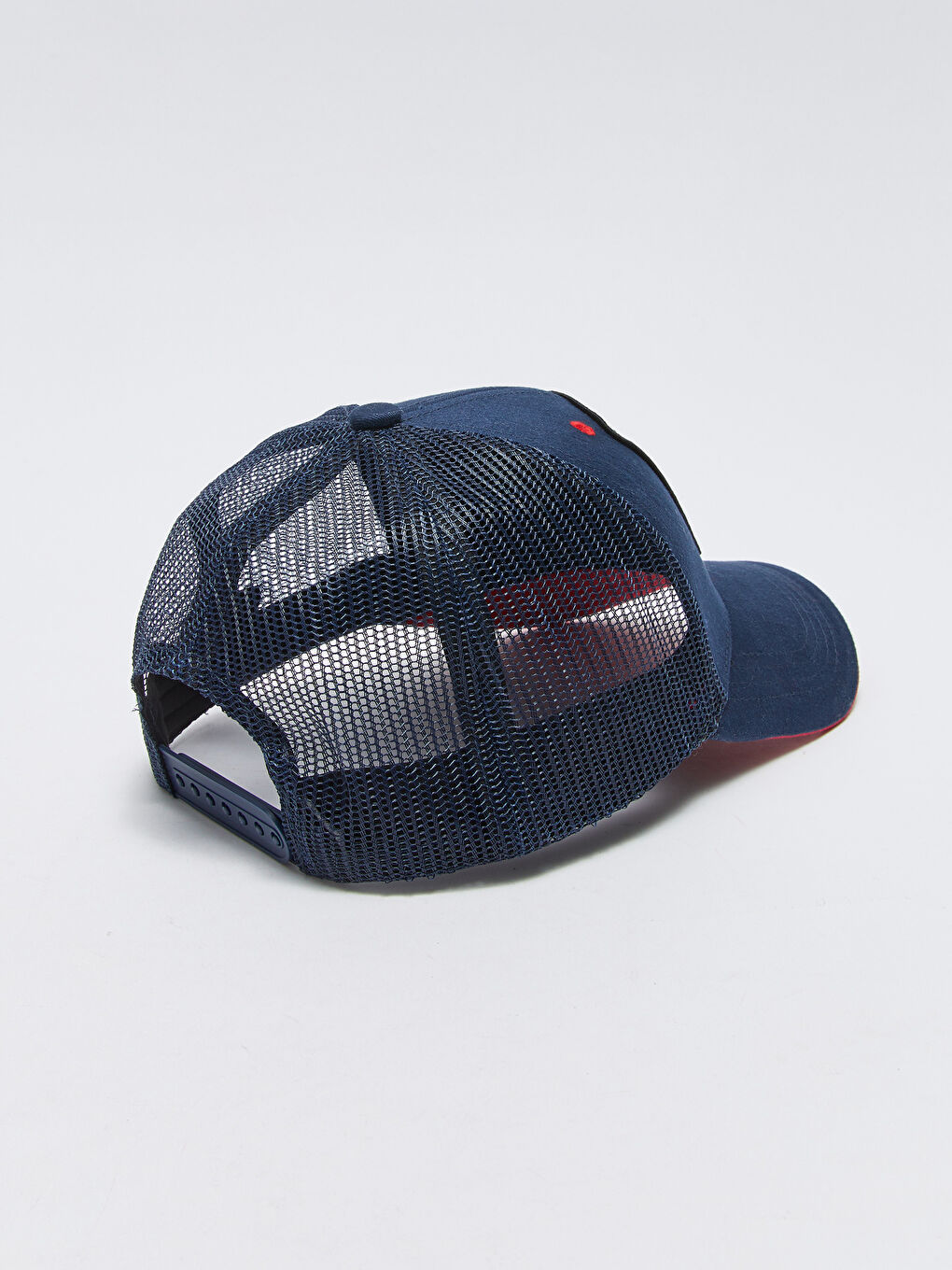 Lacivert Nakışlı Erkek Kep Şapka-5