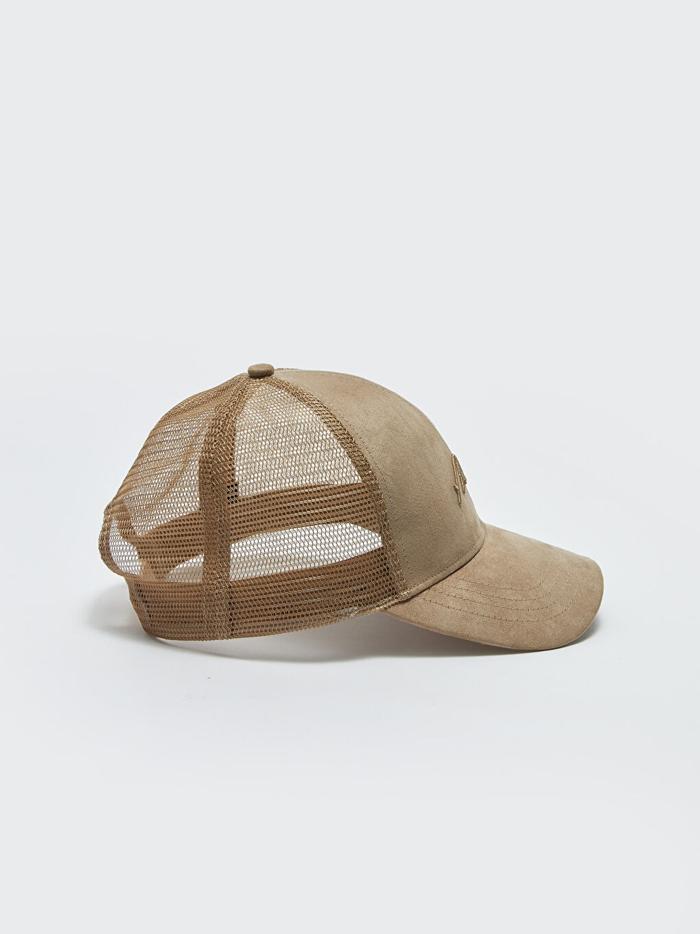 Kahverengi Yazı Nakışlı Erkek Kep Şapka-4