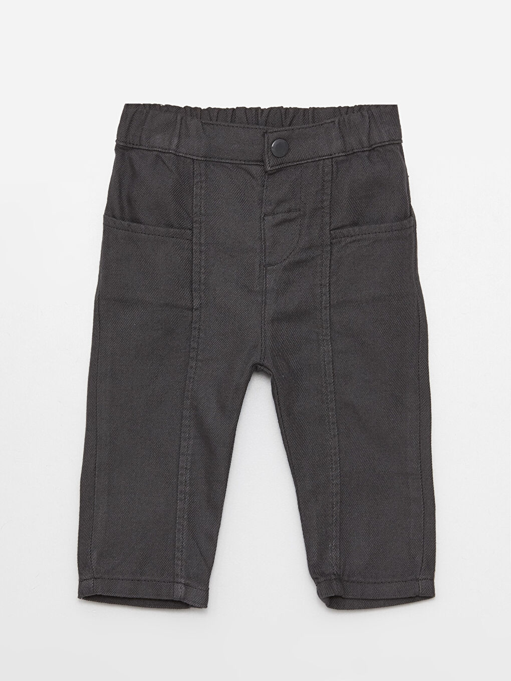 تيشيرت كم طويل مخطط بياقة دائرية وبنطلون طقم 2 قطع للأولاد الرضع-2