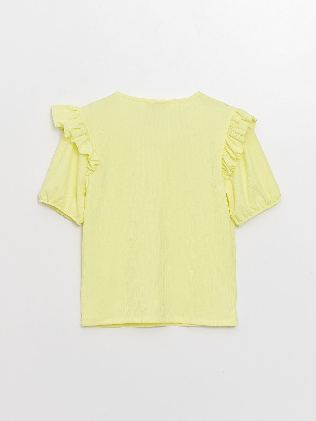 Crew Neck Basic Short Sleeve Girls' T-Shirt-1