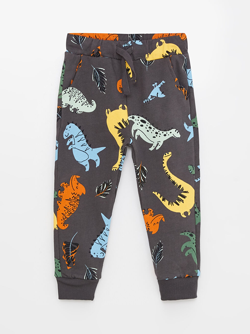 Crew Neck Long Sleeve Patterned Baby Boy Sweatshirt and Tracksuit Bottom 2-Pack Set-2