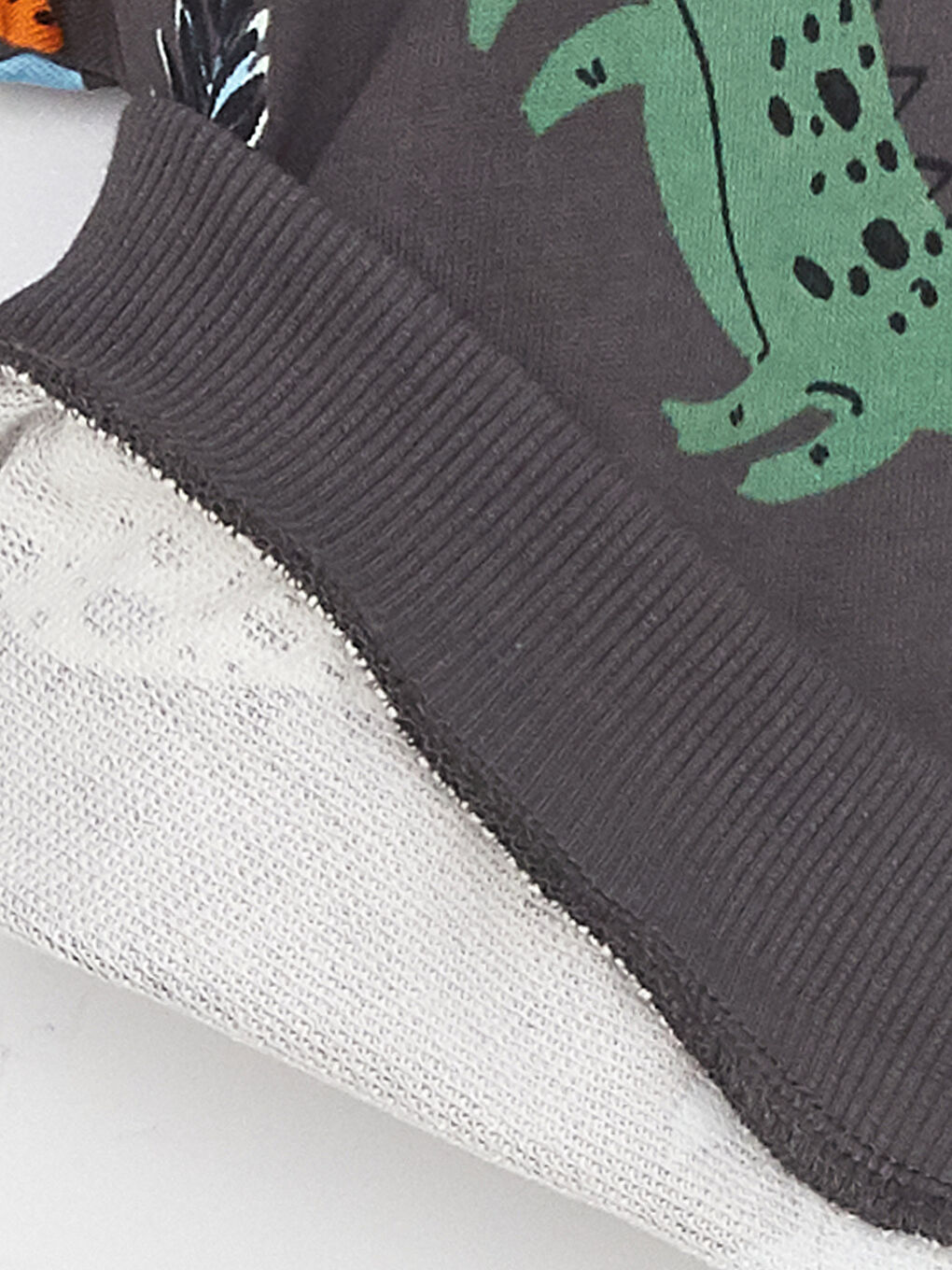 Crew Neck Long Sleeve Patterned Baby Boy Sweatshirt and Tracksuit Bottom 2-Pack Set-3