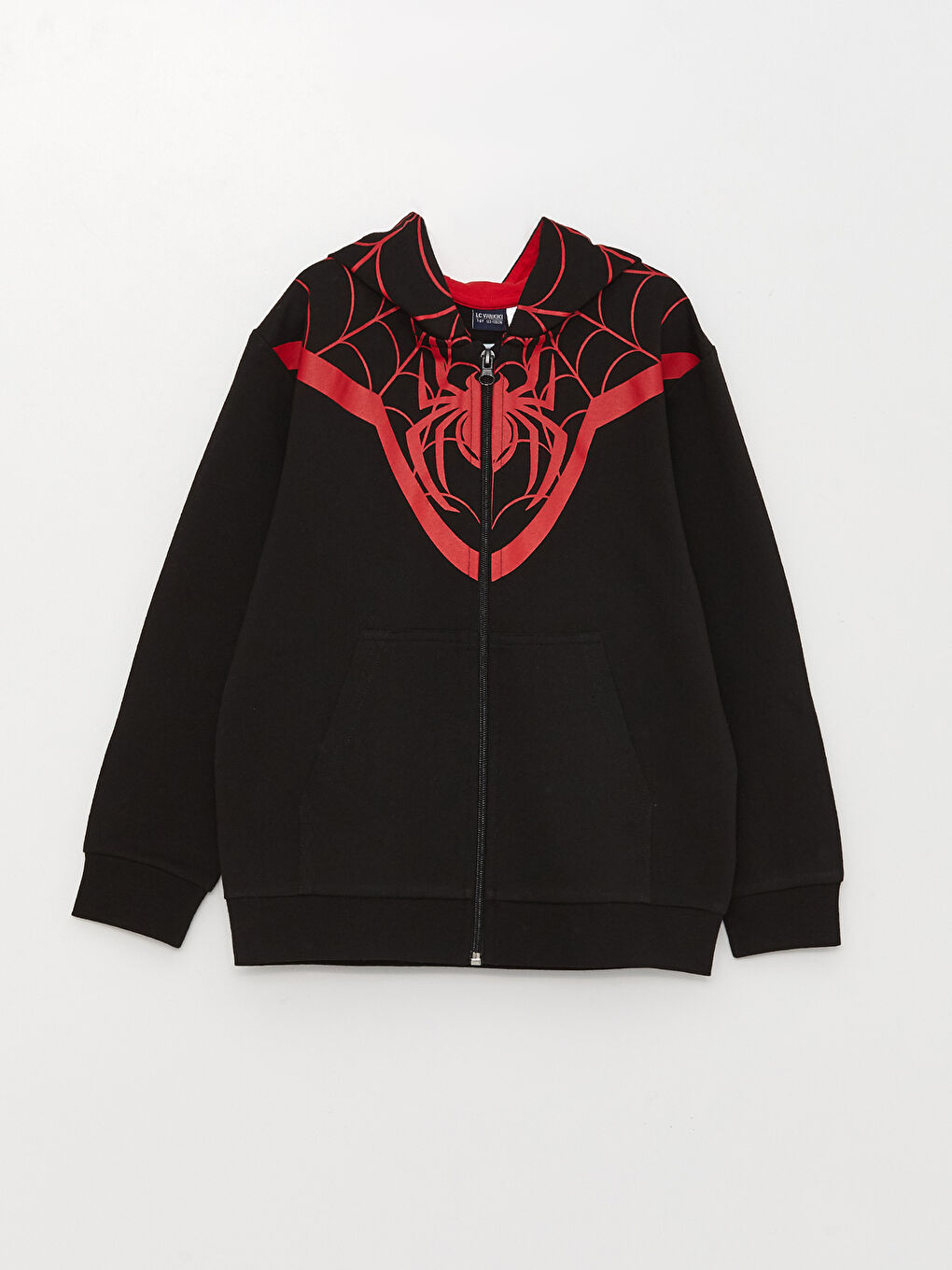 Hooded Spider-Man Printed Long Sleeve Boys Zippered Sweatshirt -S38134Z4-CVL