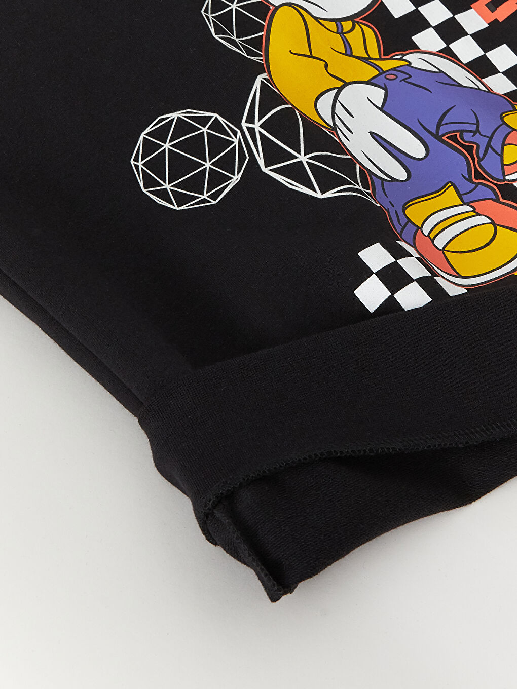 Hooded Mickey Mouse Printed Long Sleeve Boys' Sweatshirt -S38139Z4-K3W