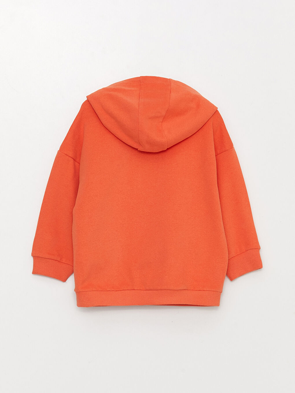 Turuncu Uzun Kollu Mickey Mouse Baskılı Erkek Bebek Hoodie-2