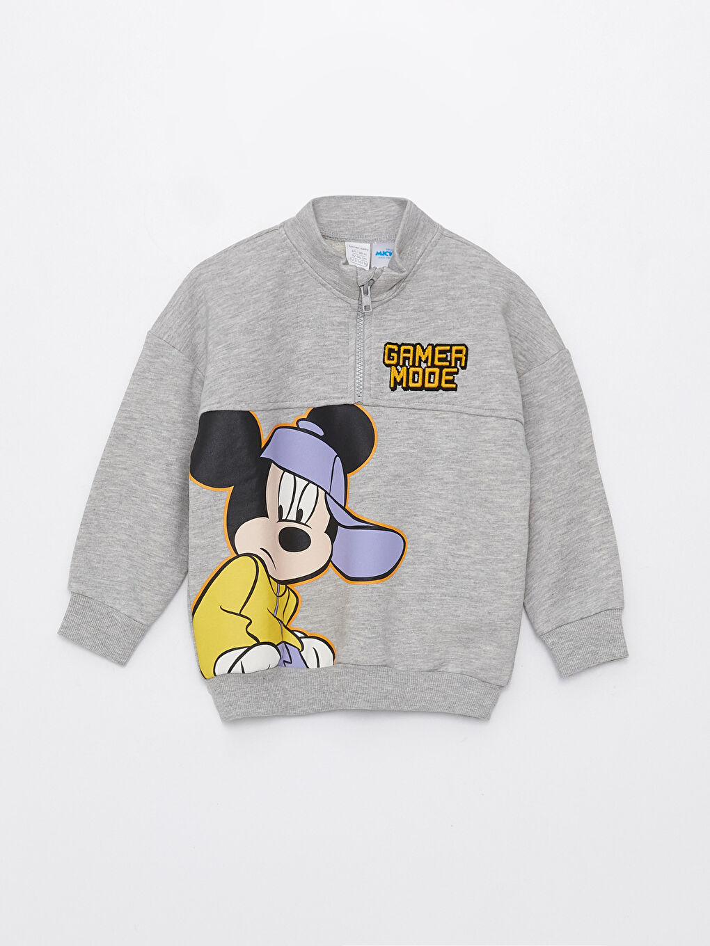 LCW baby High Collar Long Sleeve Mickey Mouse Printed Baby Boy Sweatshirt -S38153Z1-D5P