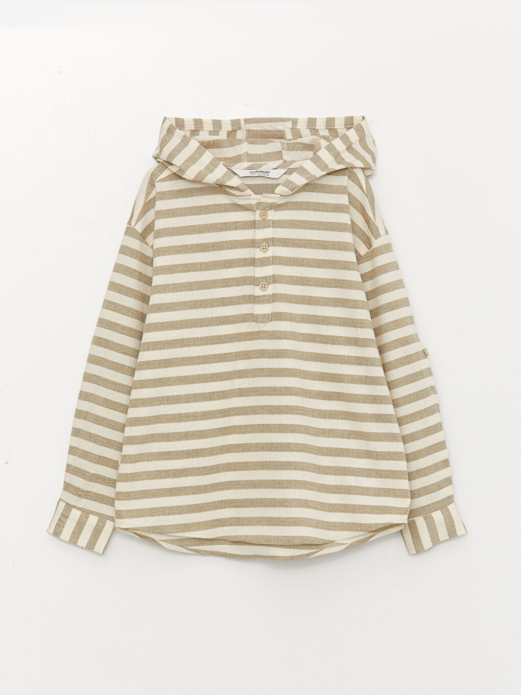 Relaxed Fit Hooded Boys' Shirt -S38168Z4-LFT