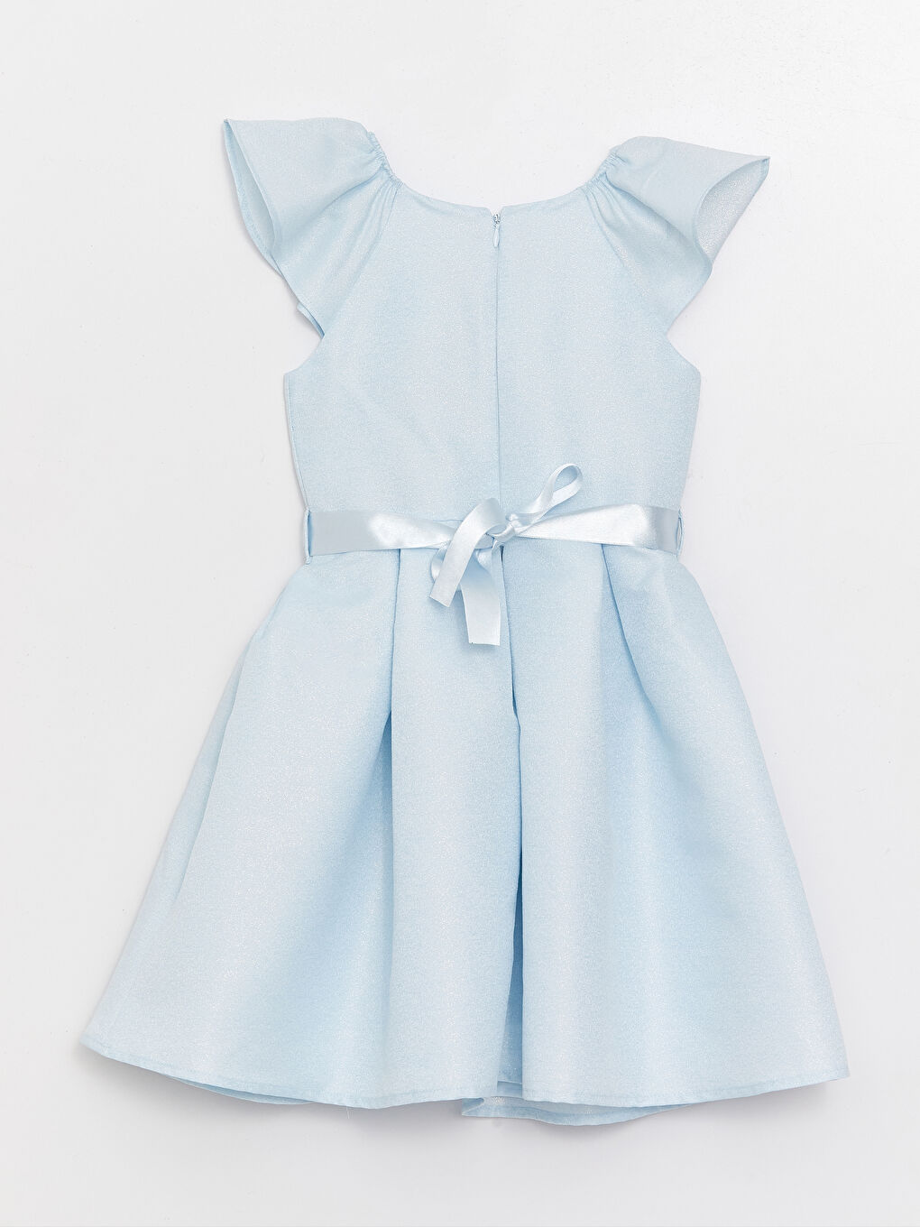 Mavi Bisiklet Yaka Kız Çocuk Abiye Elbise-1