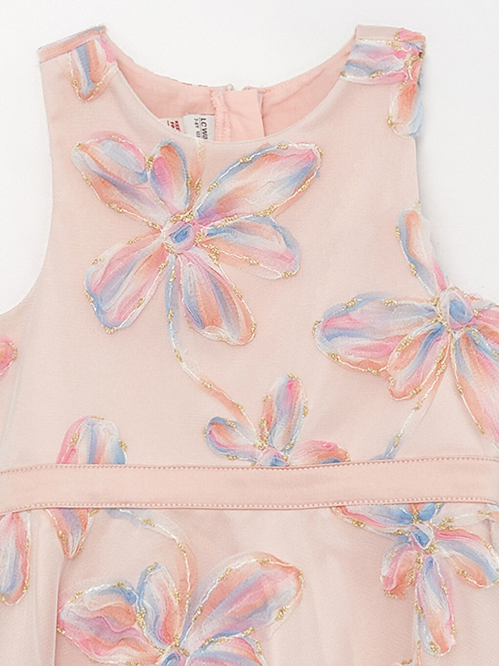 Abendkleid für Mädchen mit Rundhalsausschnitt-6