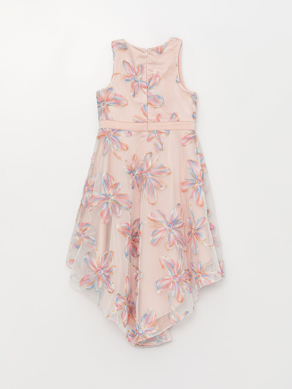 Abendkleid für Mädchen mit Rundhalsausschnitt-5