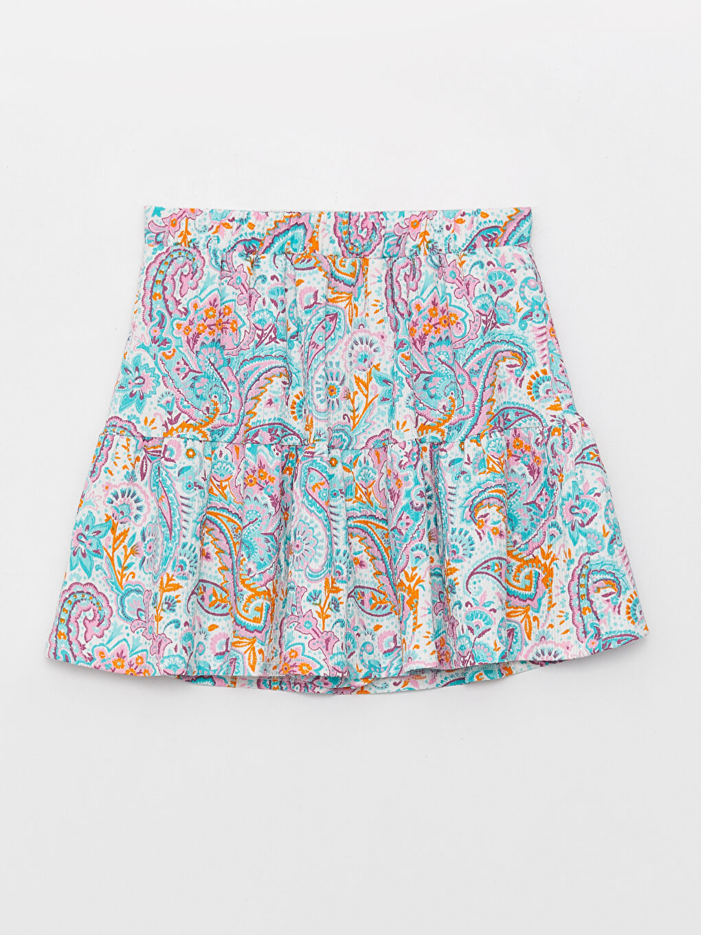 Jupe Fille À Motifs Taille Élastiquée-4