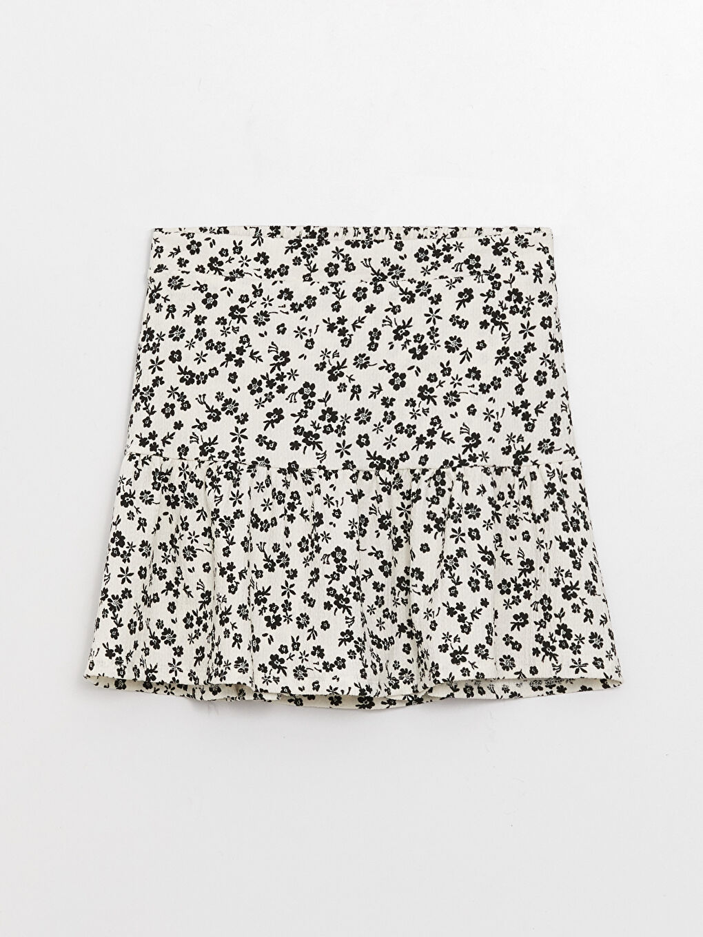 Elastic Waist Patterned Girl Skirt-2