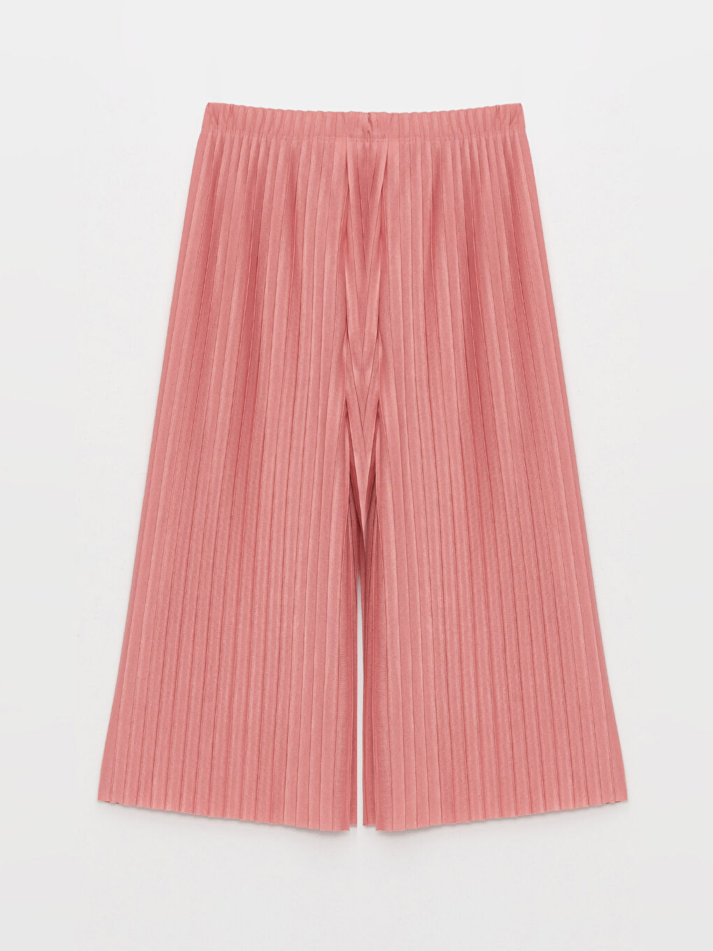 LCW Kids Elasticated Waist Pleated Girls' Trousers -S38225Z4-GJZ